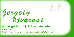 gergely ujvarosi business card